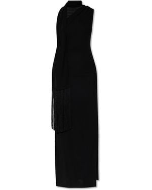 Acne Studios Dress With Shawl - Black