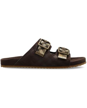 Burberry Flip-Flops With Logo - Brown