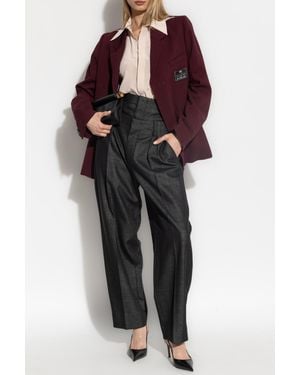 Victoria Beckham Wool Pants - Black