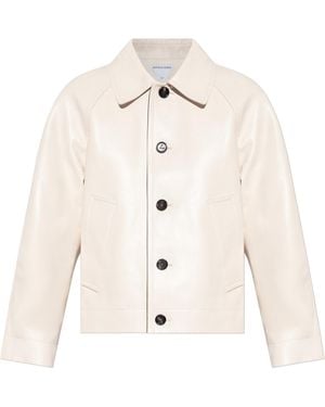 Bottega Veneta Leather Jacket - Natural