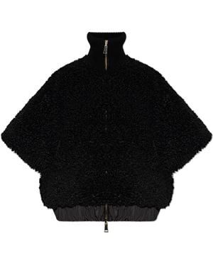 Moncler Double-Sided Poncho - Black