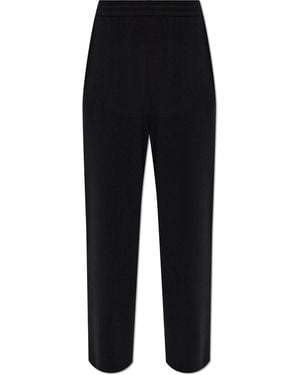 Lanvin Wool Trousers With Straight-Leg Cut - Black