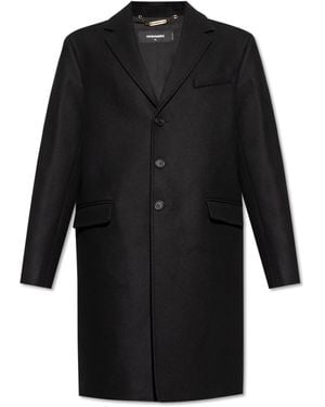 DSquared² Wool Coat - Black