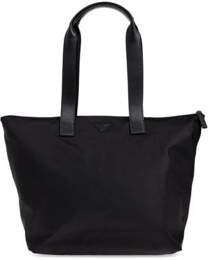 Emporio Armani Shopper Bag From The "Sustainability" Collection - Black