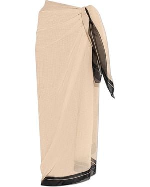 Balmain Silk Pareo - White