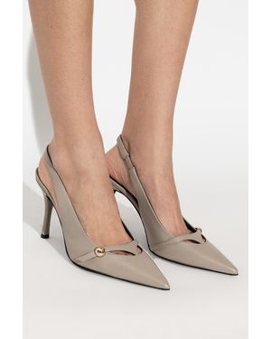 Furla "Slingback" Stilettos - White