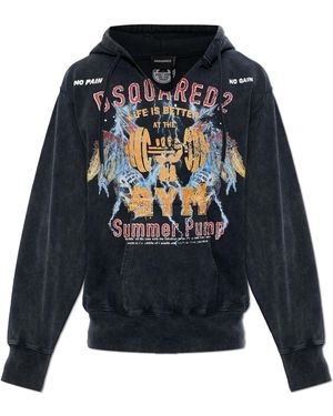 DSquared² Sweatshirt With Logo - Blue