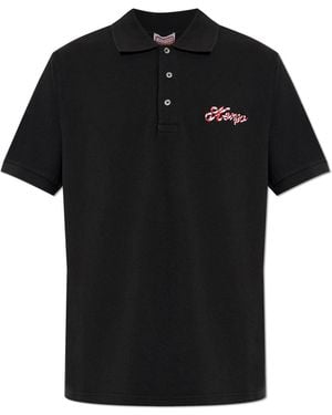 KENZO Cotton Polo - Black