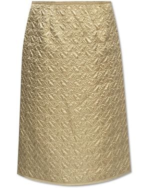 Moncler Quilted Skirt - Natural