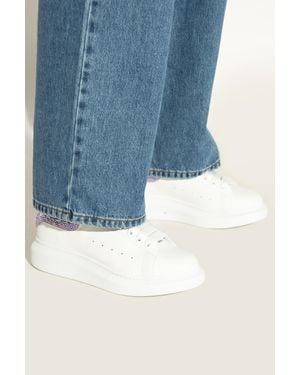 McQueen Sports Shoes With Logo - Blue