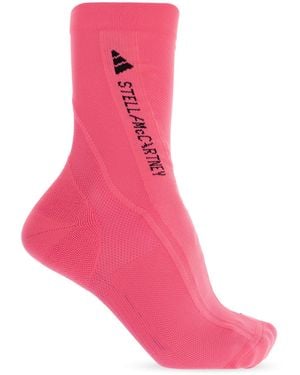 adidas By Stella McCartney Socks With Logo - Pink