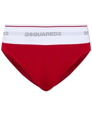 DSquared² Briefs With Logo - Red