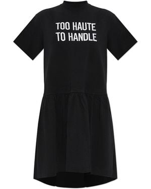 Moschino Dress With Embroidery - Black