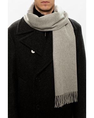 Samsøe & Samsøe Fringed Scarf - Gray