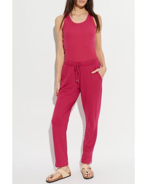 Hanro Top From The 'Sleep & Lounge' Collection - Red
