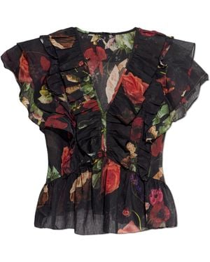 AllSaints Top 'Alma' - Black