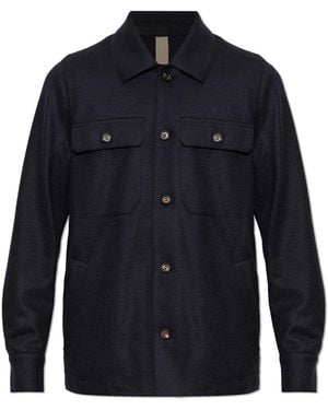 Eleventy Shirt With Pockets - Blue