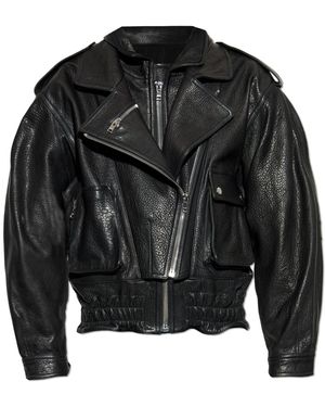 Isabel Marant Leather Jacket Aneli - Black