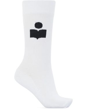 Isabel Marant Socks With Logo - White