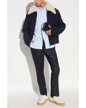 Ami Paris Shirt With Logo - Blue