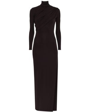 Courreges Dress With A Turtleneck - Black