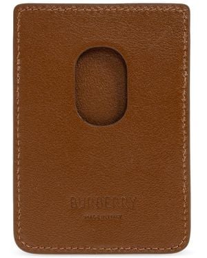 Burberry Leather Card Holder - Brown