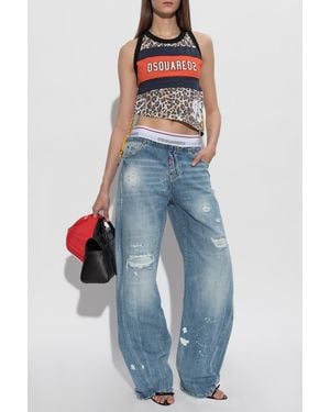DSquared² Top With Z Logo - Blue