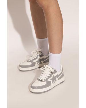A Bathing Ape Sports Shoes With Logo - White