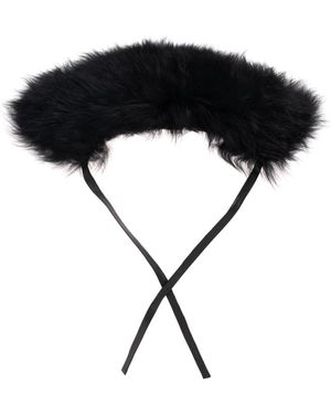 Marni Lamb Fur Collar - Black