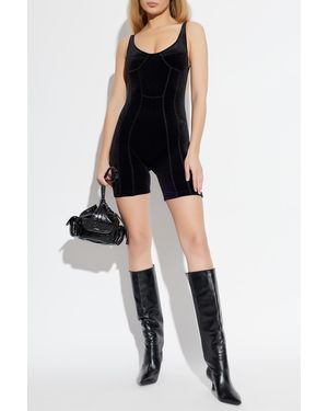 Vetements Velour Jumpsuit - Black