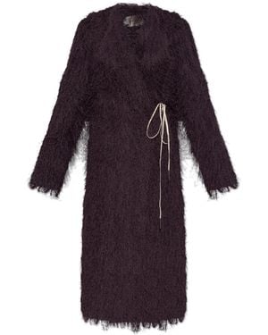 Dries Van Noten "Rivla" Coat - Purple