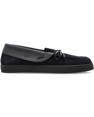 Giorgio Armani Suede Shoes - Black