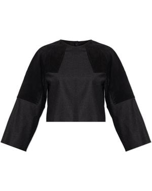 Max Mara Wool Top 'Afa' - Black