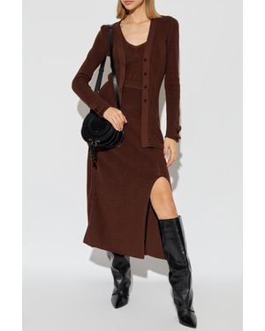Aeron Ribbed Top Freesia - Brown
