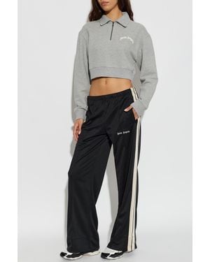 Palm Angels Wide-Leg Pants - Gray