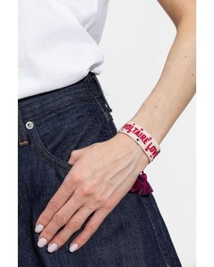 Zadig & Voltaire Bracelet With Embroidery - Blue