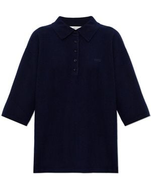 Gestuz 'Gzmanzi' Wool Polo - Blue