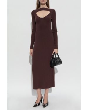 DIESEL Wool Dress -Oloni' - Brown