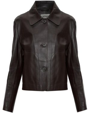 Arma Leather Jacket 'Emy' - Black