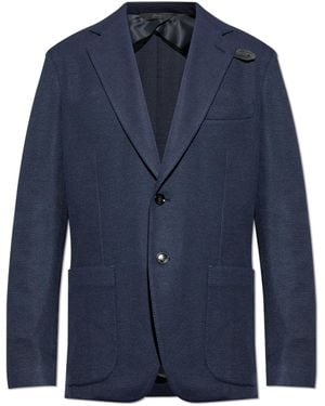 Brioni Blazer With Double Vent - Blue