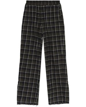 MISBHV Plaid Pattern Trousers - Black
