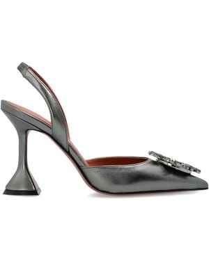 AMINA MUADDI 'Begum' Heeled Pumps - White