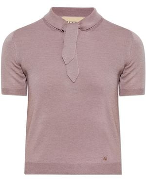 Valentino Garavani Top With Application - Pink
