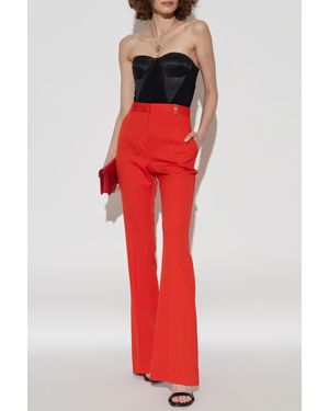 Versace Creased Flared-Leg Pants