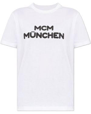 MCM T-Shirt With Logo - White