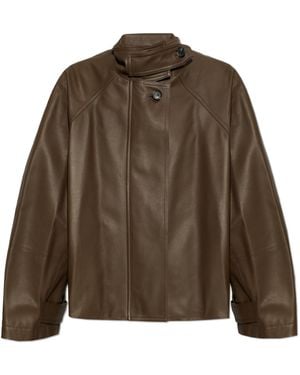 Loewe Leather Jacket - Brown