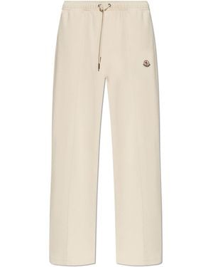 Moncler Joggers With Logo - Red