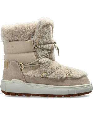 Bogner Leather Snow Boots 'Chamonix' - Natural