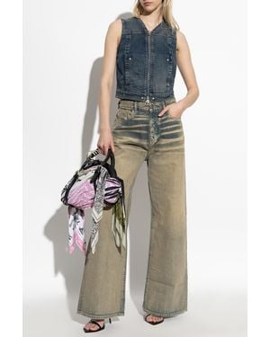 DIESEL Denim Vest De-Proof-Re - Blue