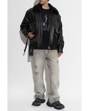 MISBHV Leather Jacket - Black
